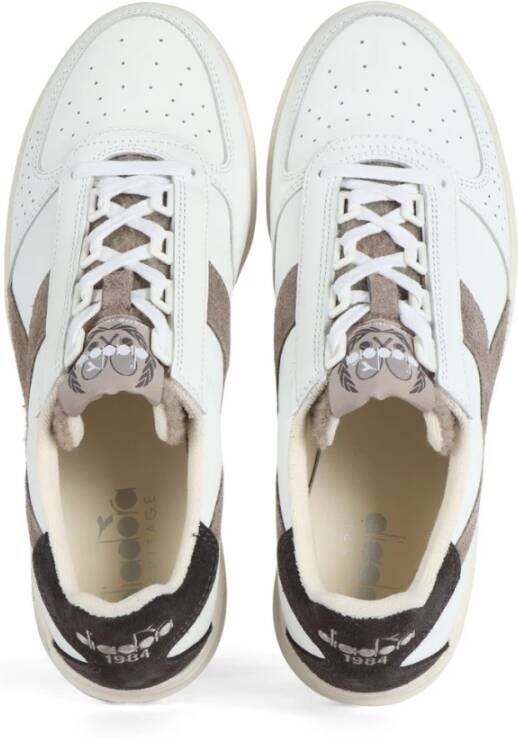 Diadora Elite Torino Leren Sneakers White Heren