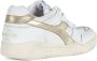 Diadora B-560 used sneaker van leer met metallic details - Thumbnail 4