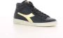 Diadora Gouden High Top Sneakers Game Stijl Black Dames - Thumbnail 2