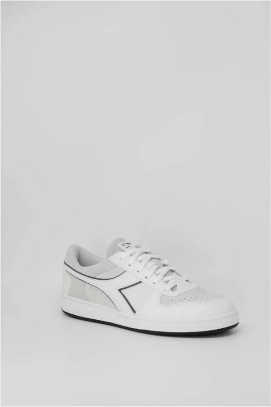 Diadora Grijze Leren Sneakers met Rubberen Zool Gray Heren