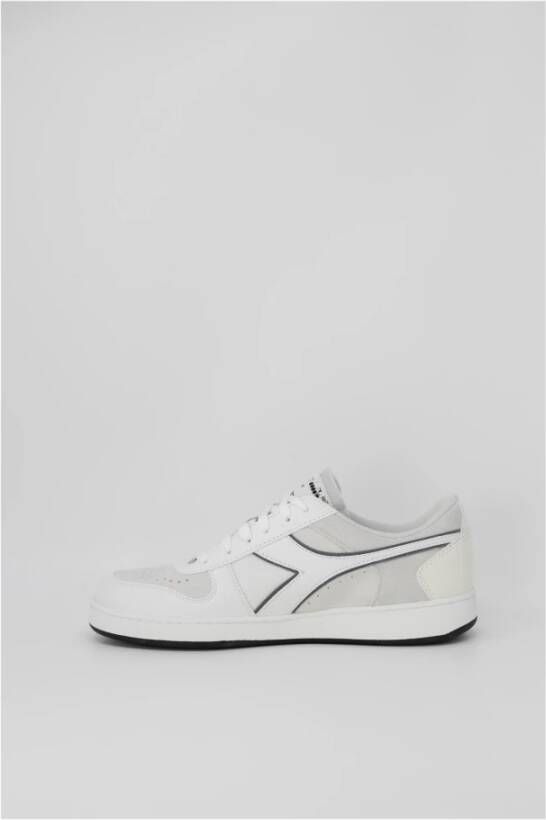 Diadora Grijze Leren Sneakers met Rubberen Zool Gray Heren