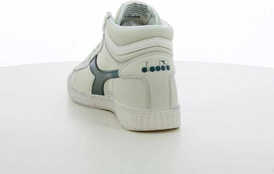 Diadora Groene Hoge Top Gewaxte Sneakers White Dames