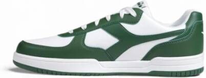 Diadora Groene lage sneakers met rubberen zool Green Heren