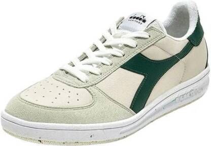 Diadora Groene leren sneaker Green Heren