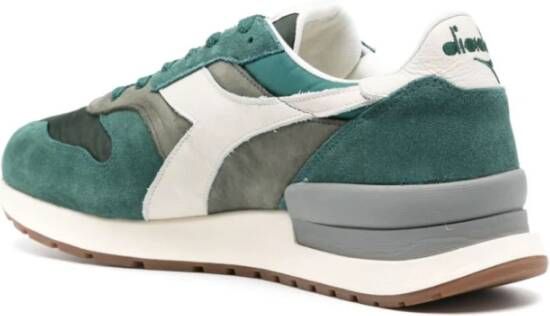 Diadora Groene Sneakers Panel Design Logo Patch Green Heren