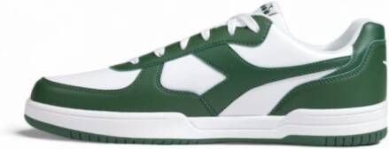 Diadora Groene sportieve sneakers met rubberen zool Green Heren