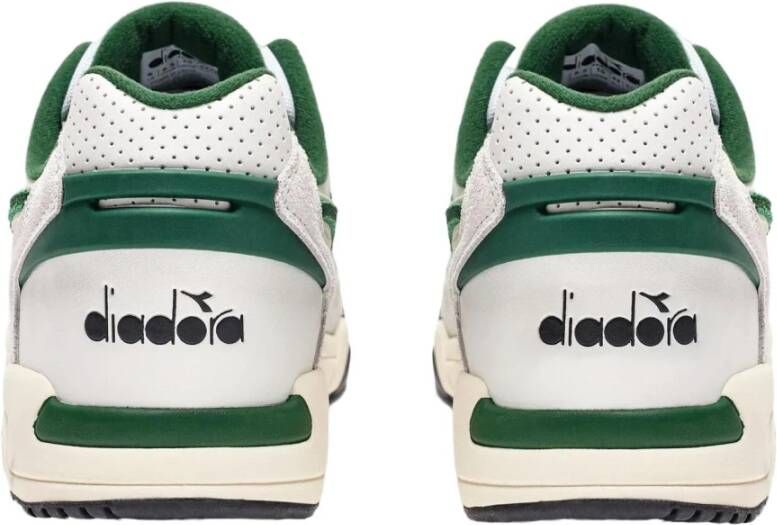 Diadora Groene Sportieve Sneakers Rubberen Zool Green Heren