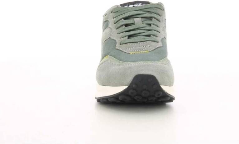 Diadora Groene Suède Race Schoenen Green Heren