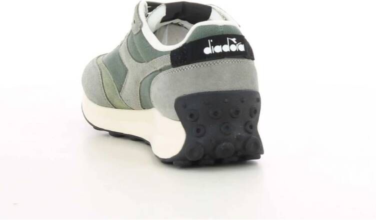 Diadora Groene Suède Race Schoenen Green Heren