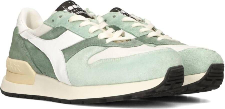 Diadora Heren Lage Sneakers Groen Wit Green Heren