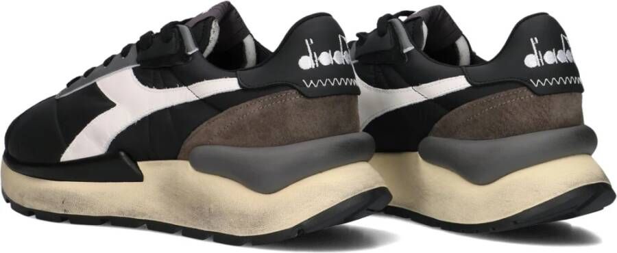 Diadora Heren Runner Sneakers Zwart Textiel Black Heren