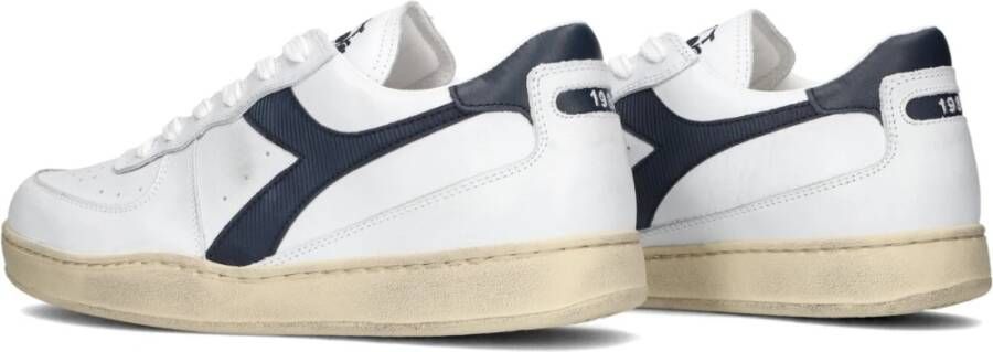 Diadora Heren Sneakers Blauw Wit Oranje White Heren