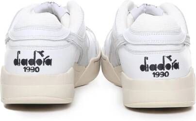 Diadora Heritage Witte Sneakers Katoen Elastaan White Heren