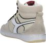 Retro Sneaker bruin Tinten Magic Basket Mid Legacy Hoge sneakers Leren Sneaker Beige - Thumbnail 14