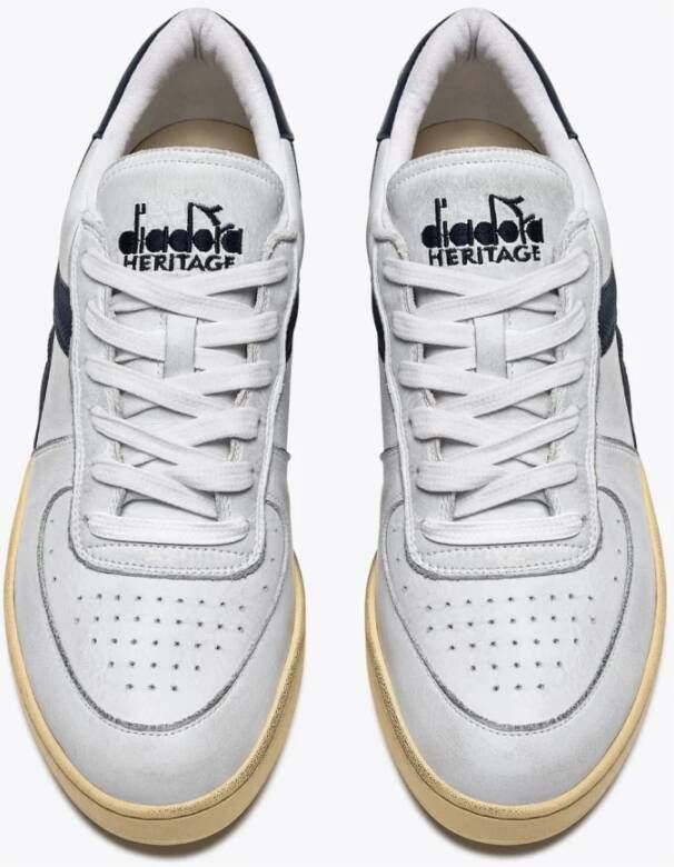 Diadora Laag gebruikte basketbalschoenen White Heren