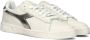 Diadora Lage gewaxte metalen sneakers in wit White Dames - Thumbnail 4