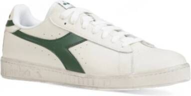 Diadora Lage gewaxte sneakers herfst winter collectie White Heren