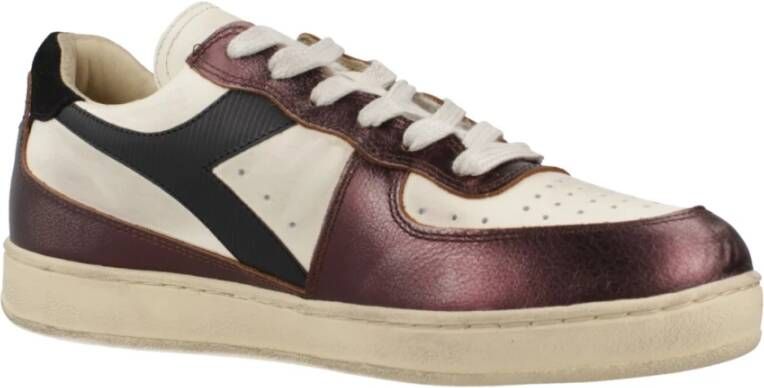 Diadora Lage Vieze Basketbalsneakers Brown Dames