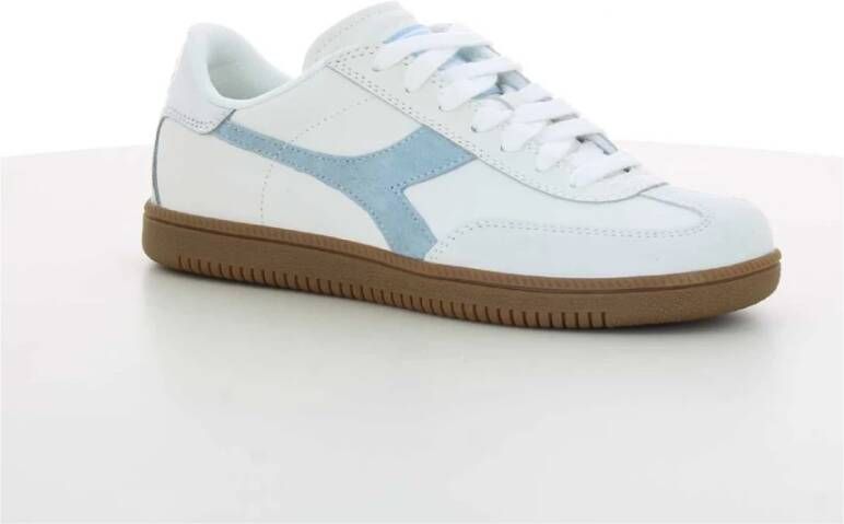 Diadora Lichtblauwe Trainer Metal Schoenen White Dames