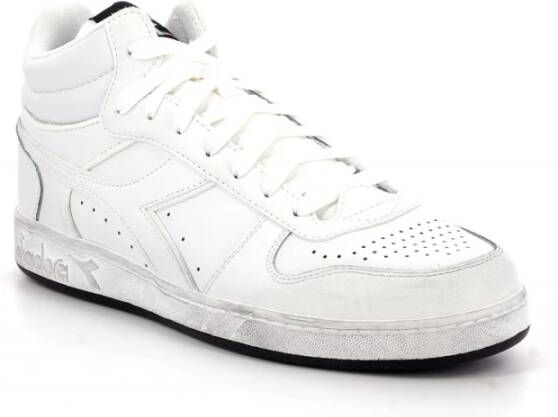 Diadora Comfortabele Hoge Sneakers Wit Heren