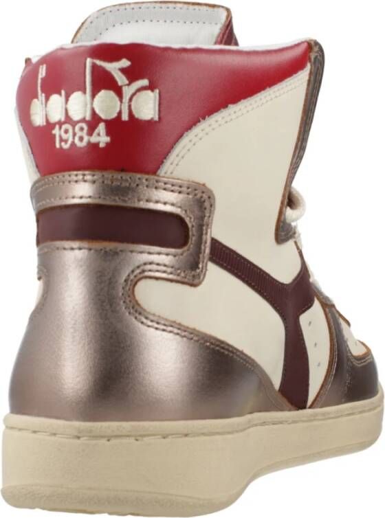 Diadora Metal Mix Basketbalsneakers Beige Dames