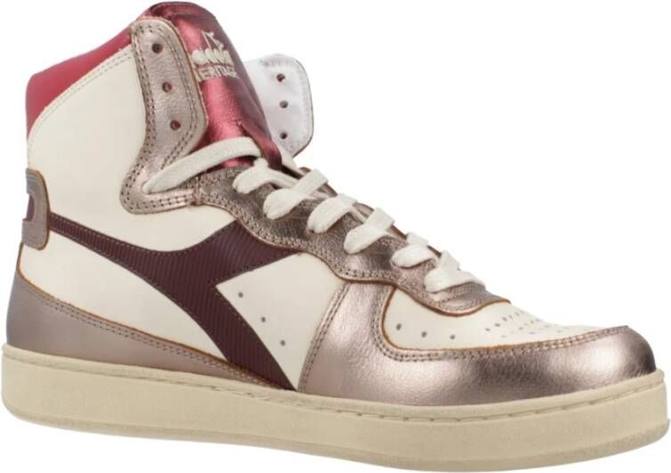 Diadora Metal Mix Basketbalsneakers Beige Dames