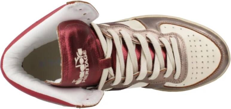 Diadora Metal Mix Basketbalsneakers Beige Dames