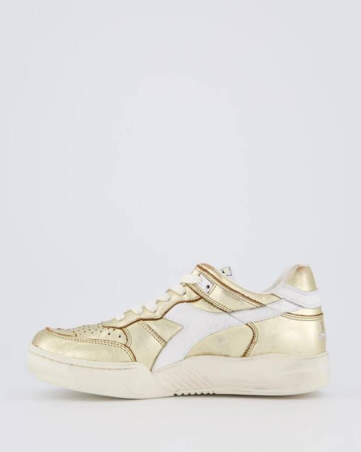 Diadora Metallic Dames Sneakers Yellow Dames