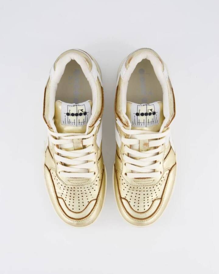 Diadora Metallic Dames Sneakers Yellow Dames