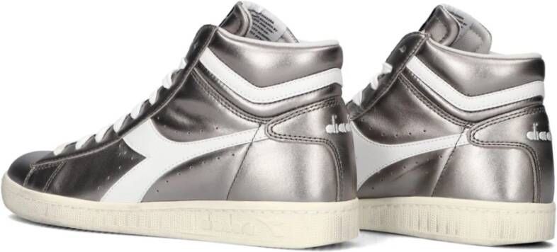 Diadora Metallic High Top Dames Sneakers Gray Dames