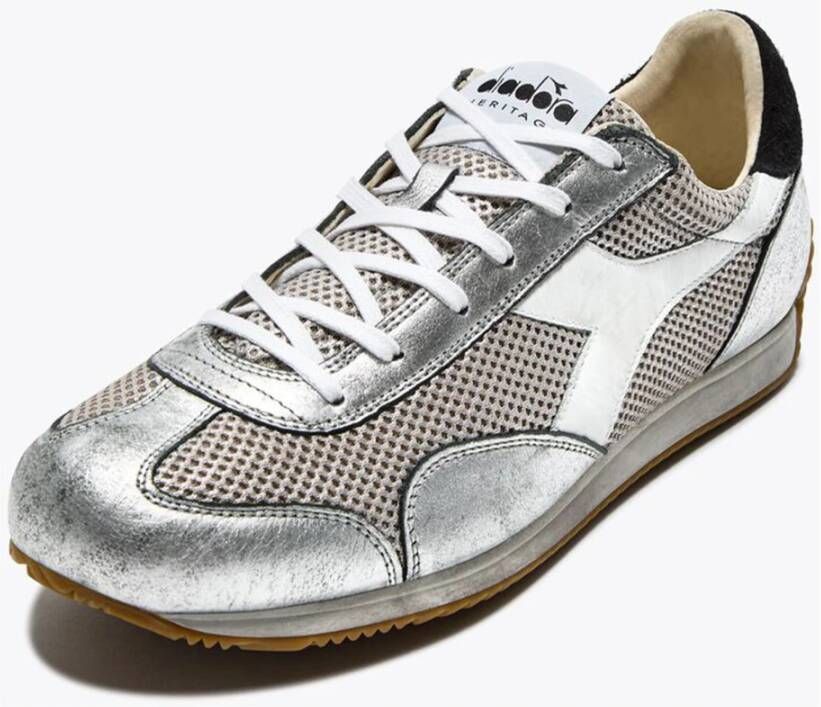 Diadora Metallic Silver Stellar SW Sneakers Gray Dames