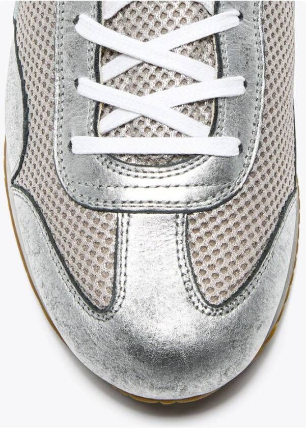 Diadora Metallic Silver Stellar SW Sneakers Gray Dames