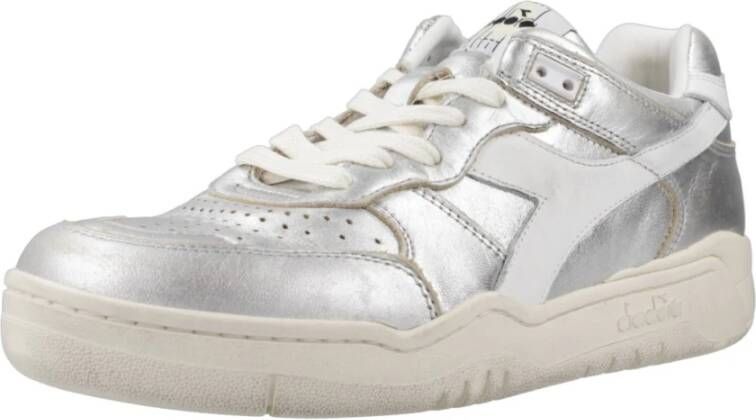 Diadora Metallic Sporty Sneakers Gray Dames