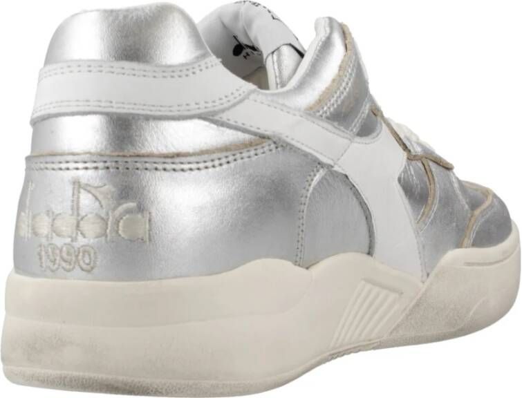 Diadora Metallic Sporty Sneakers Gray Dames