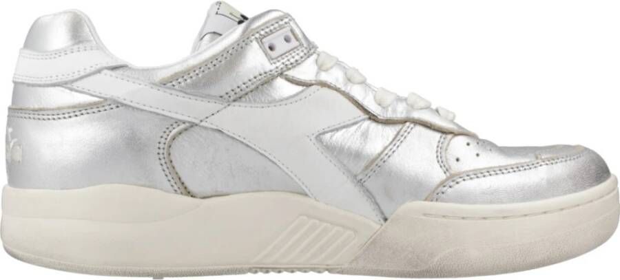 Diadora Metallic Sporty Sneakers Gray Dames