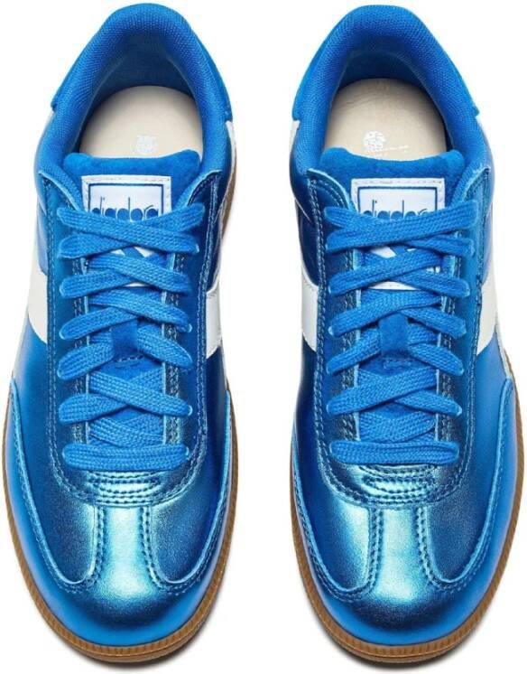 Diadora Metallic Trainer Sneaker Blauw Blue Dames