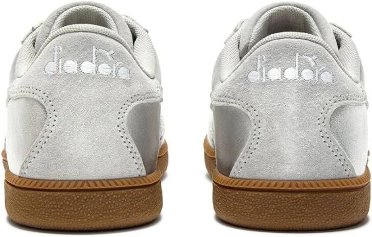 Diadora Metallic Trainer Sneaker Zilver Comfortabel Klassiek Gray Dames