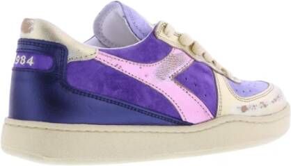 Diadora Mi Basket Low Metal Pigskin Us Paars Dames