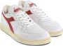 Diadora Heritage mi basket row cut sneakers heren wit c7114 white-garnet leer 43 5 (9+) - Thumbnail 10