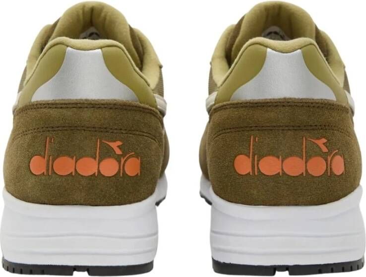 Diadora Mesh en Suede Sneakers Groen Heren