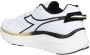 Diadora Nylon Low-Top Sneakers Ronde Neus White Heren - Thumbnail 3