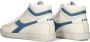 Diadora Offwhite Hoge Sneakers Blauwe Accenten White Dames - Thumbnail 4