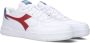 Diadora Raptor Low GS Sneakers Wit Rood White Heren - Thumbnail 4