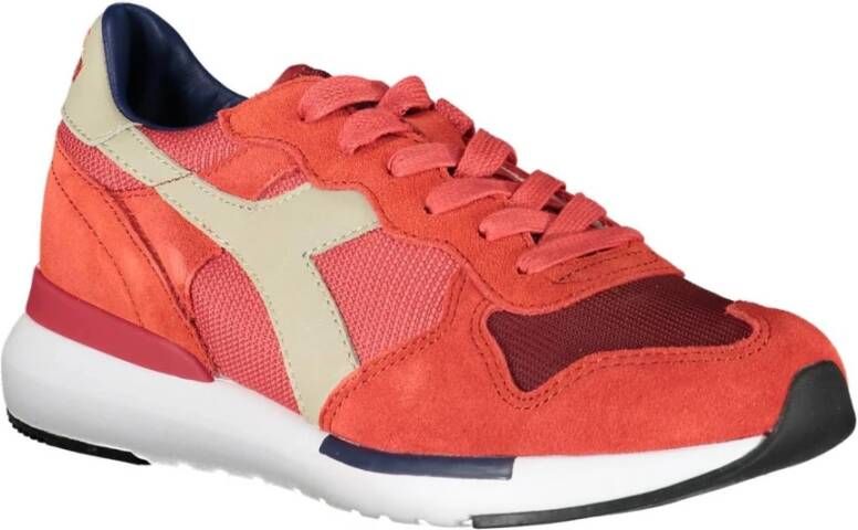 Diadora Red Fabric Sneaker Rood Dames