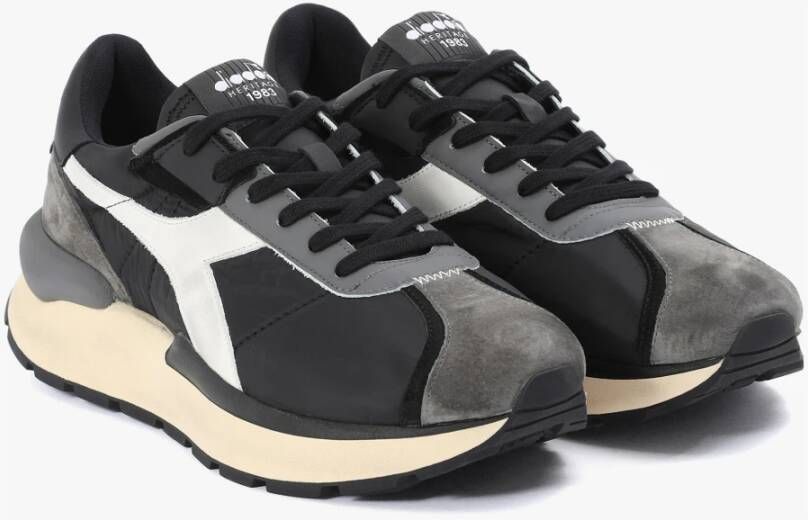 Diadora Retro Elite Zwarte Sneakers Black Heren