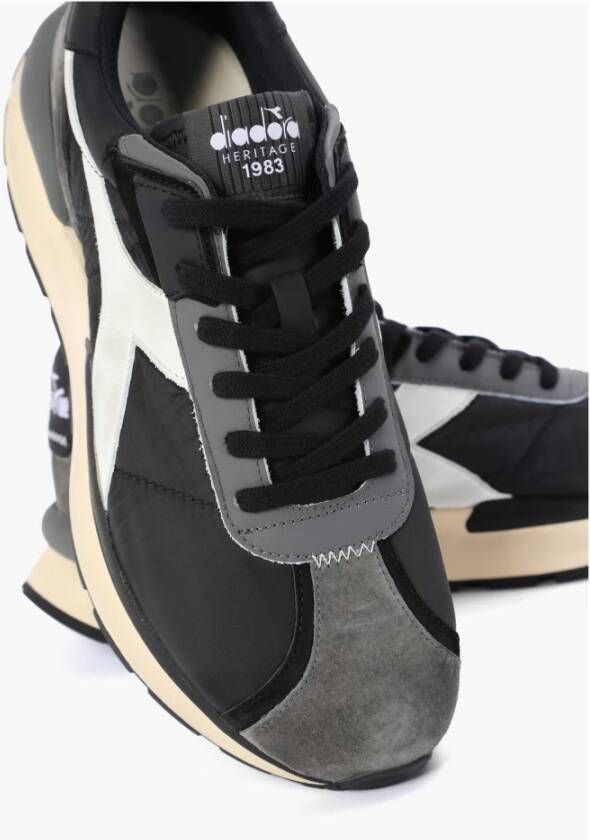 Diadora Retro Elite Zwarte Sneakers Black Heren