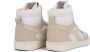 Retro Sneaker Magic Basket Mid Woman Hoge sneakers Leren Sneaker Dames Wit - Thumbnail 14