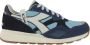 Diadora Sporty Worn Effect Sneakers Blue Heren - Thumbnail 2