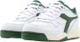 Diadora Witte en Groene Winnaarsschoen Groen - Thumbnail 5