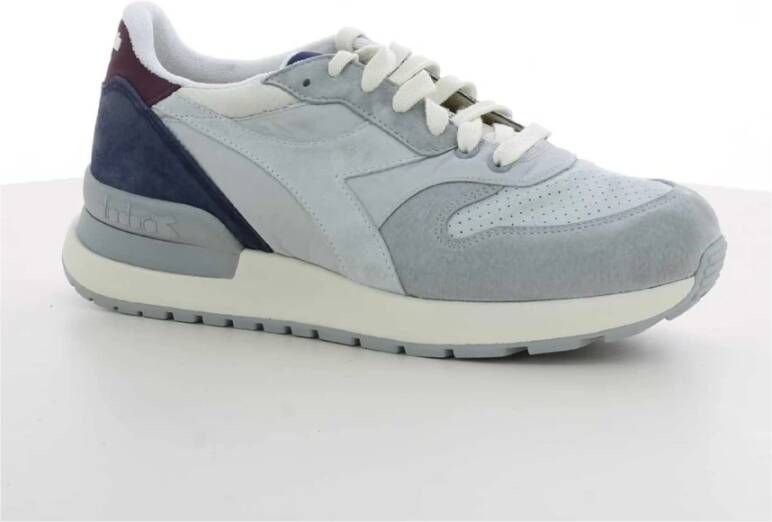 Diadora Lichtgrijze Conquest Sneakers Grijs Heren